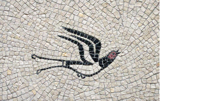 Interpretation of a Akrotiri &rsquo;s (Santorini) frescoe (detail), 2005